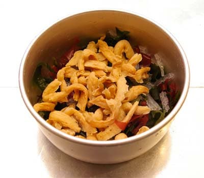 【キャンプ飯】山ごはんレシピ：寒天海藻サラダのごまドレッシング和え